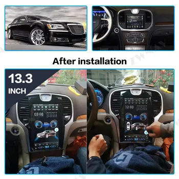 Android 9 PX6 4+64 G Pre Chrysler 300C 2013 - 2019 IPS Displej Rádio Tesla Auto Multimediálny Prehrávač, GPS Navigáciu, Audio Video