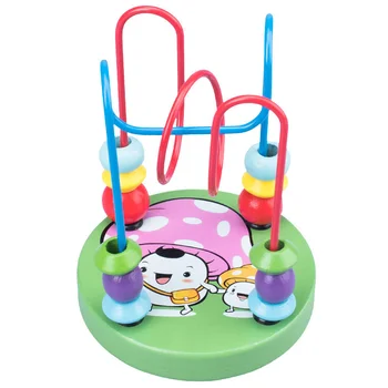 Chlapci Dievčatá Montessori Drevené Hračky, Drevené Kruhy Drôtu, Perličiek Bludisko Roller Coaster Vzdelávacie Drevené Puzzle Dieťa Hračku