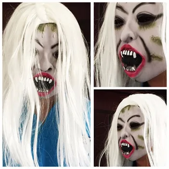 Halloween masky cosplay маска masque Plešatý Veľkú Hlavu Nastaviť Horor Ghost Zábavné Rekvizity Latex maska Zložité strašidelné rekvizity mascherine маски