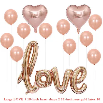 Veľké Siamské LÁSKA 2.2 latex 18-palcové heart-shape šampanské zmes balón svadby, narodeniny, party dekorácie dospelých globos