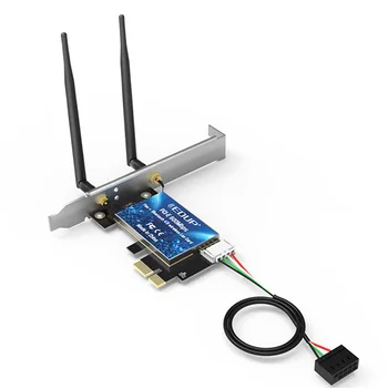 New Horúce EDUP PCI-E Bezdrôtový Wifi Adaptér 600Mbps Bluetooth Dual Band Siete Karty