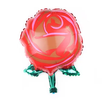 1pcs mini Ruže kvet balón hliníkové fóliové balóniky svadobné balón dekor baby sprcha narodeninovej party dodávky chlapec dievča darček hračka