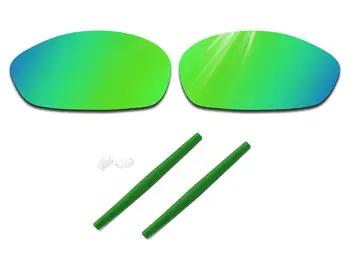 Glintbay Presné-Fit Zelená Náhradné Šošovky a Gumy držiak pre Oakley Chlup slnečné Okuliare