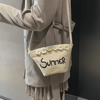 Yuhua 2020 nové módne ženy kabelky, trend kórejská verzia messenger taška, české žena taška cez rameno, bežné slamy vedro tašky