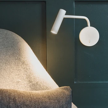 Nordic 3W CREE LED Steny Sconce Nočná lampa Lampa na Čítanie Prepínač Obývacia Izba