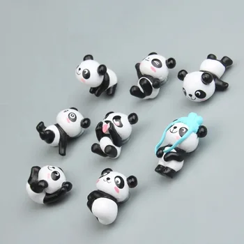 8pcs/veľa Cartoon 3D Panda chladnička magnet nálepky Krásne magnet správu stick Panda Dekorácie magnetky na chladničky