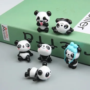 8pcs/veľa Cartoon 3D Panda chladnička magnet nálepky Krásne magnet správu stick Panda Dekorácie magnetky na chladničky