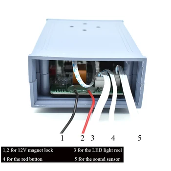 Únikové Miestnosti Hry Rekvizity Udržať Krik rozsvieti sa LED Pás Odomknúť 12V Magenet Zámok na Exit Game Majiteľ