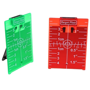 1PCS palec/cm Laserový Cieľ Karty Doska Pre Zelené/Červené Laserové Úroveň 11.5cmx7.4 cm Vhodné Pre Linky Lasery