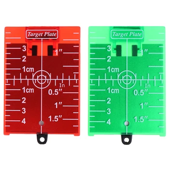 1PCS palec/cm Laserový Cieľ Karty Doska Pre Zelené/Červené Laserové Úroveň 11.5cmx7.4 cm Vhodné Pre Linky Lasery