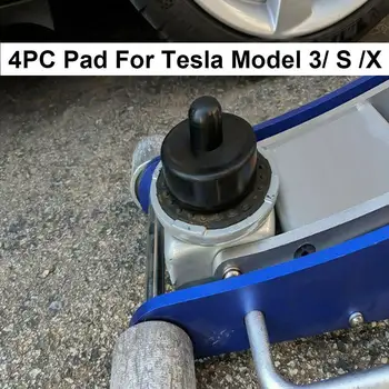 4Pcs Jack Pad Výťah Bod Pad Adaptér Bezpečné Zvýšiť Tool Kit Pre Tesla Model 3 /S /X Jack Pad Výťah Bod Auto Jack Gumy Blok