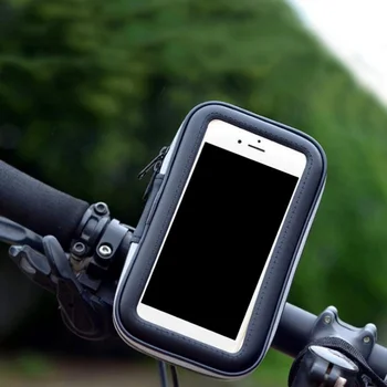 Jazda na bicykli Skladovanie Taška S TRANSPARENTNÁ vrstva Obrazovky Touch Nepremokavé 5.7 palcový Telefón Prípade, 360 Otočná Riadidlá Puzdro Prípade hot