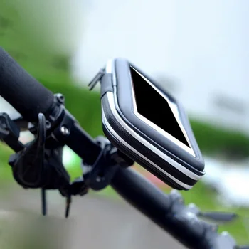 Jazda na bicykli Skladovanie Taška S TRANSPARENTNÁ vrstva Obrazovky Touch Nepremokavé 5.7 palcový Telefón Prípade, 360 Otočná Riadidlá Puzdro Prípade hot