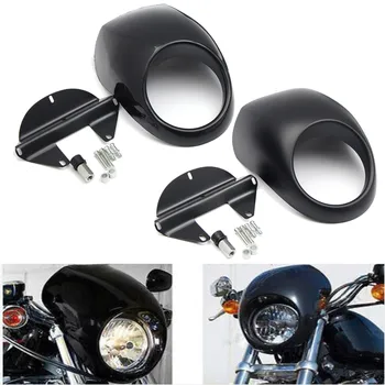 Pre Harley SportsterDyna FX XL 883 1200 Svetlometu Kapotáže Vietor Displeja Predný Kryt Vidlice Svetlometu Maska