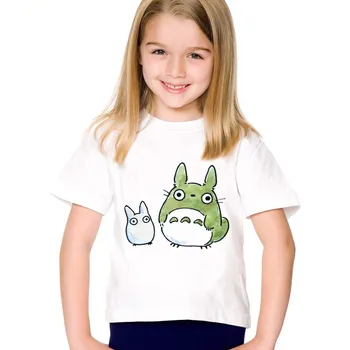 Deti Anime Tlač Môj Sused Totoro Funny T-shirts Deti Módne Letné Tričká Topy Dieťa Ležérne Oblečenie Pre Chlapcov/Dievčatá,oHKP2207