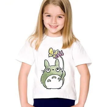 Deti Anime Tlač Môj Sused Totoro Funny T-shirts Deti Módne Letné Tričká Topy Dieťa Ležérne Oblečenie Pre Chlapcov/Dievčatá,oHKP2207