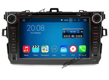 Octa-core IPS obrazovke Android, 10 Auta, DVD, GPS, rádio Navigácia Toyota Corolla 2006-2013 s 4G/Wifi,DVR zrkadlo odkaz 1080P