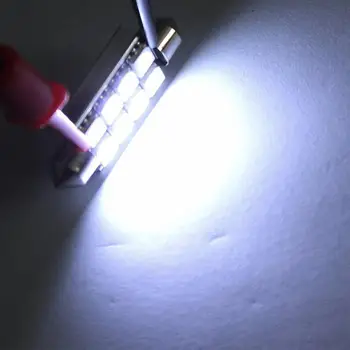 Dvojitý Tip LED Auto Svetlo 5050 41mm 8 Led Interiéru Vozidla Lampa Anti-Alarm Čítanie, Dekódovanie Lampa Dekódovanie Svetlo