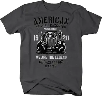 2019 Nové Letné Vysokej Kvality Tee Tričko M22 American Gangster Klasické Auto Mob Mafia Tričko Cool tričko
