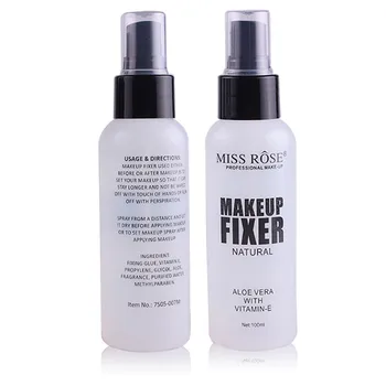 MISS ROSE 100ml Make Up Spray Pevné Tvár Nadácie Fľaša Nastavenie Dokončiť make-up Hmly Dlhotrvajúci Atomizing Kozmetika