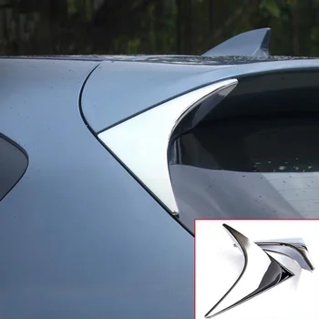 Pre Mazda Cx-5 Cx5 2012 2013 2016 Chrome Zadné Okno, Spojler, Bočné Krídlo Triple-kúta Kryt Výbava Liatie Obloha Deco