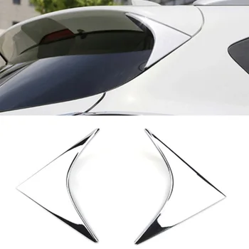 Pre Mazda Cx-5 Cx5 2012 2013 2016 Chrome Zadné Okno, Spojler, Bočné Krídlo Triple-kúta Kryt Výbava Liatie Obloha Deco