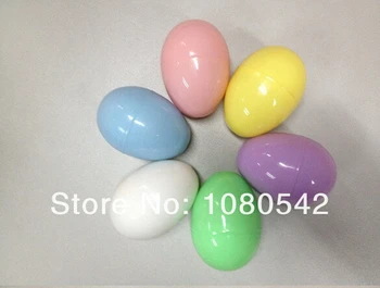 Doprava zadarmo dekorácie pastelové farby otvorenia matný Plastové vajíčko Veľkonočné Vajíčko na darček 8x5.5 cm 6pcs/veľa