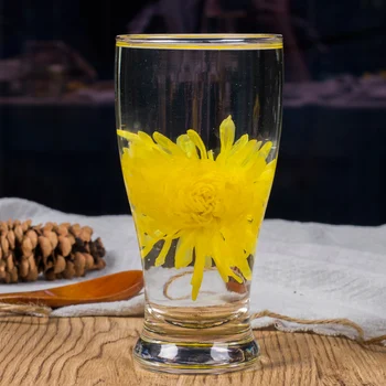 Sušené Kvety Veľké Prírodné Žltá Chryzantéma Dekorácie 100g / Taška