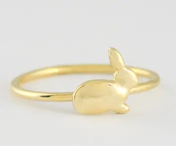 30pcs/Veľa Bunny Krúžok Roztomilý a jemné králik dizajn Klasický kreslený Zvierat krúžok Hare krúžok Pre Ženy
