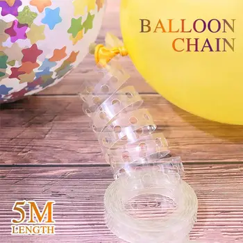 Balón Reťazca Konektor Balón Arch Pásky Balón Dekoračné Pásy Pohodlné, Praktické Odolné 410 Otvory Plastové Priehľadné