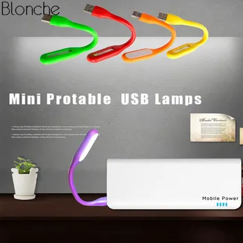 Mini USB Led Nočné Osvetlenie, Prenosné, Flexibilné stolná Lampa Mobile Výkon Svetla Svetlé Pre Notebook PC Spálňa Čítania Knihy Svetlo