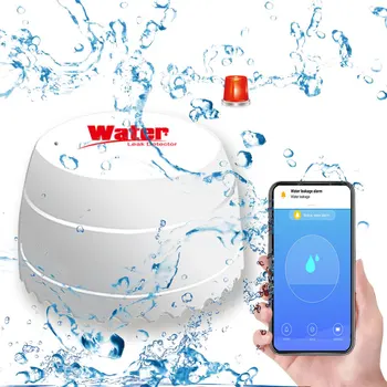 Detektor Úniku vody WiFi Vody Pretečeniu Bzučiak TUYA APLIKÁCIE Monitorovania v Reálnom Čase Inteligentný Život