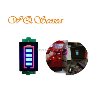 WQScosea Q8S-332 12V Olovených Kapacita Batérie Indikátor Modul LED Displej Rada Olovené Batérie Úrovni Tester Meter