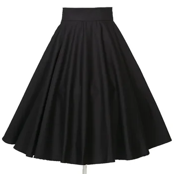 Veľké veľkosť sukne dlhodobé mieste čiernej sukni princezná sukne ulici lumbálna polyesterové vlákna (polyester) 48011630
