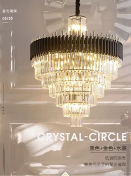Lampa obývacia izba jednoduché moderné high-end 2018 nové krištáľový luster Nordic dizajnér atmosféru villa jedálenský svetlá, led osvetlenie