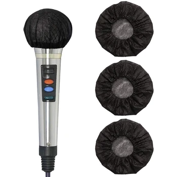 200 Ks Čierna Jednorazové Mikrofón Zahŕňa Karaoke Anti-Splash Mic Kryt Protiprachová Príslušenstvo