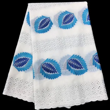 Doprava zadarmo (5yards/pc) Vyšívané Swiss voile čipky textílie elegantné Afriky bavlna čipky textílie s otvormi pre šaty CLS183