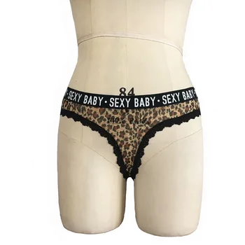 Námorník milujúci Erotické dámske sex sexy leopard bielizeň späť G string sexy tangá spodná bielizeň, odev pánty SL00199