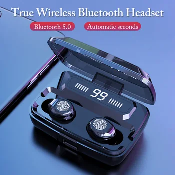 F9 TWS Bluetooth Slúchadlo V5.0 6D Bezdrôtové Stereo Slúchadlá Športové Vodotesné Slúchadlá Mini Pravda Bezdrôtové Slúchadlá pre mobil
