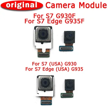 Originálne Predné a Zadné Zadná Kamera Pre Samsung Galaxy S7 Okraji G930 G935 Hlavným Smerom Modul Kamery Flex Výmena Náhradných Dielov