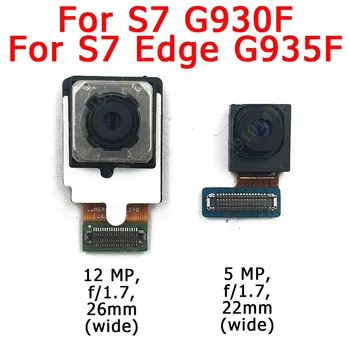Originálne Predné a Zadné Zadná Kamera Pre Samsung Galaxy S7 Okraji G930 G935 Hlavným Smerom Modul Kamery Flex Výmena Náhradných Dielov