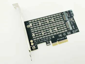6PCS Pridať Na Karty PCIE, aby M2 Adaptér M. 2 SATA SSD + NVME SSD M2 PCIE Adaptér Stúpačky SSD M2 SATA PCI-E Karty Tlačidlo M + B Kľúč Stúpacie