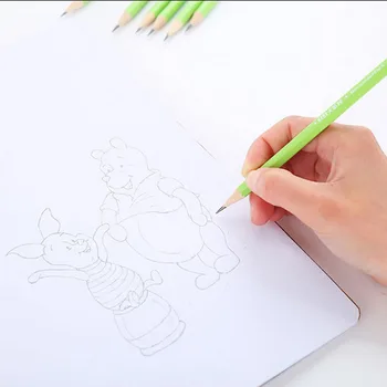 12pcs/Veľa Roztomilý Kreslený Zvierat Králik Žaba HB Ceruzka S Gumu Školské Deti Písať Pero Kawaii Medveď Maľovanie Ceruzka
