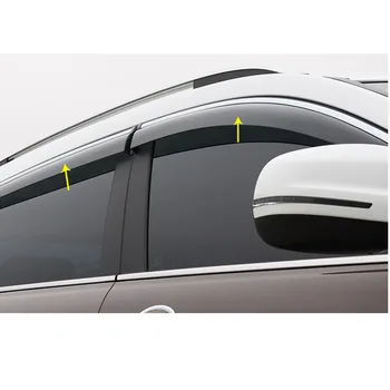 Auto orgán tvarovania účesu Držať lampu plastových Okien sklo Vietor Clonu Dažďa/Sun Stráže Prieduch 4pcs Pre Mazda CX-5 CX5 2nd Gen 2017 2018