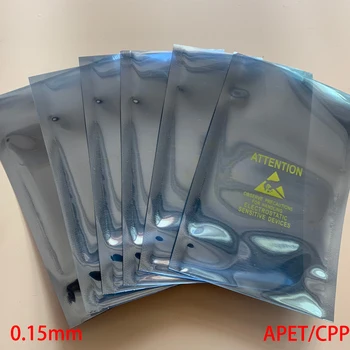 9*13 cm 9x13cm 10*15 cm 10x15cm Disku AL Fóliou APET CPP Open Top Priesvitné Pozornosť Vytlačené ESD Proti Statickej Puzdro Skladovanie Taška