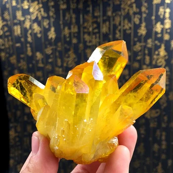 Prírodné Citrine Klastra Crystal Pôvodnej Kamennej Degaussing Kameň Akvárium Kameň Feng Shui Malé Ozdoby