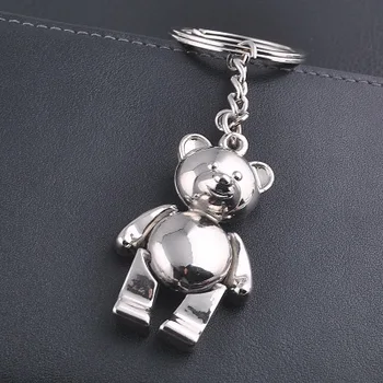 200pcs kovové medveď keychain krásne zliatiny zinku zvierat teddy prívesok strany Svadobné Zdvorilosti a Dar