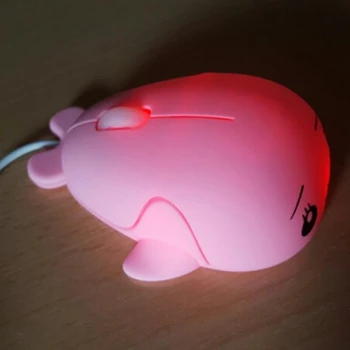 Mini 1200 Dpi Roztomilý Optická Myš S Usb Kábel Profesionálne Herné Myši Hráč Pre Pc, Notebook Mouse Hry Pink
