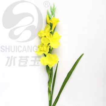 SHUICANGYU Umelé Kvety Klasická Elegancia Realistické Gladioly Kvet Pobočky Obývacia Izba Dekorácie, Dekoratívne