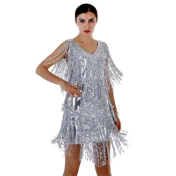 Populárne Nové Dospelých latinskej Fáze Módy Sequin Výkon Oblečenie Žien Elegantné Farbou Moderných Tanečných Kostýmov, M-XL